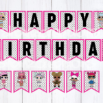 LOL SURPRISE DOLLS PRINTABLE BANNER Printable Birthday Banner Diy