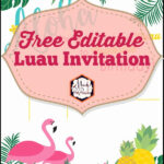 Lovely Hawaiian Party Invitation Template Free In 2020 With Images