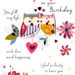 Lovely Wife Birthday Greeting Card Cards Love Kates