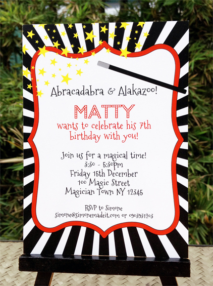MAGIC Party Printables Complete Birthday Party Collection