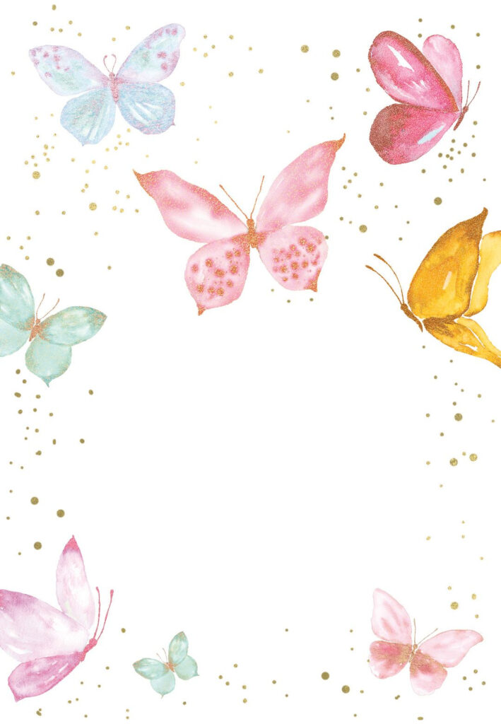 Magical Butterflies Birthday Invitation Template Free Greetings 