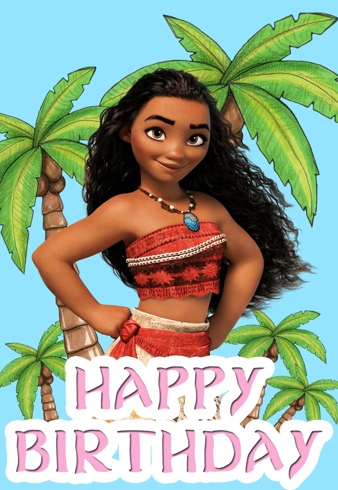 Moana Printable Birthday Cards PRINTBIRTHDAY CARDS