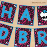 Monster High Banner FREE Printable Monster High Birthday Banner