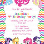My Little Pony Birthday Invitations My Little Pony Birthday Little