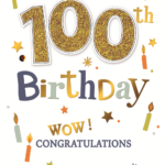 On Your 100th Birthday Greeting Card Cards