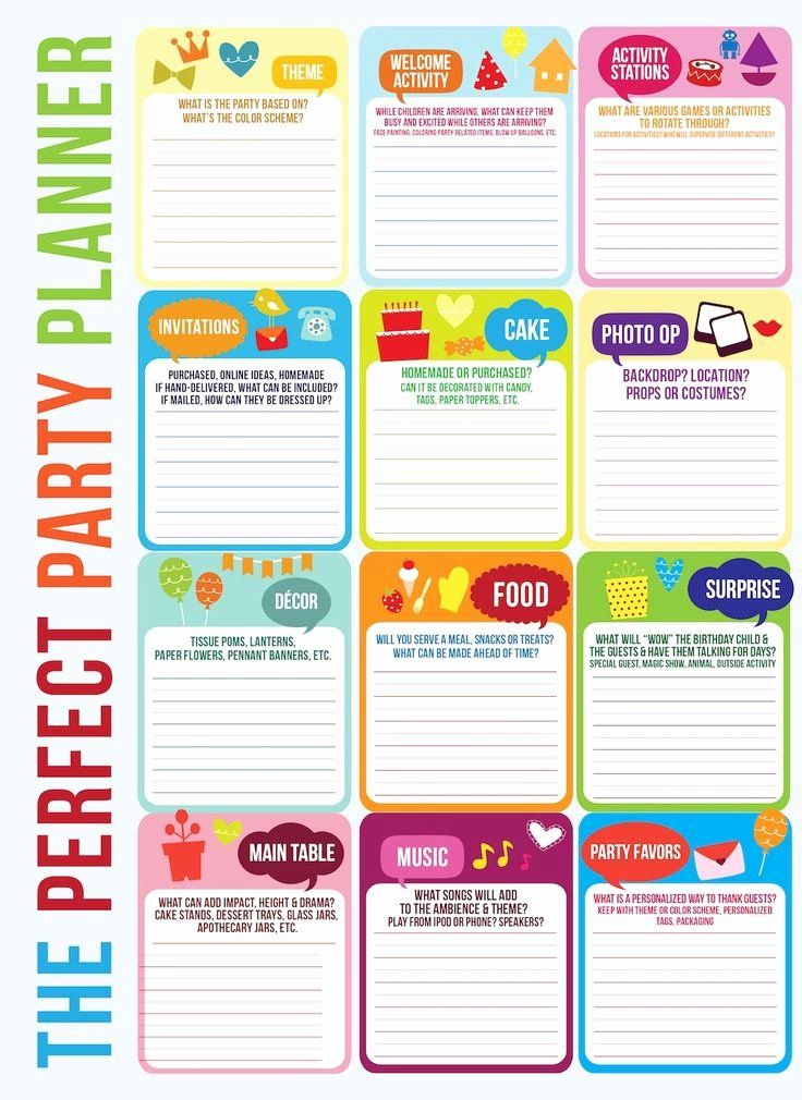 Party Planner Template Free Lovely Best 25 Party Planning Printable 