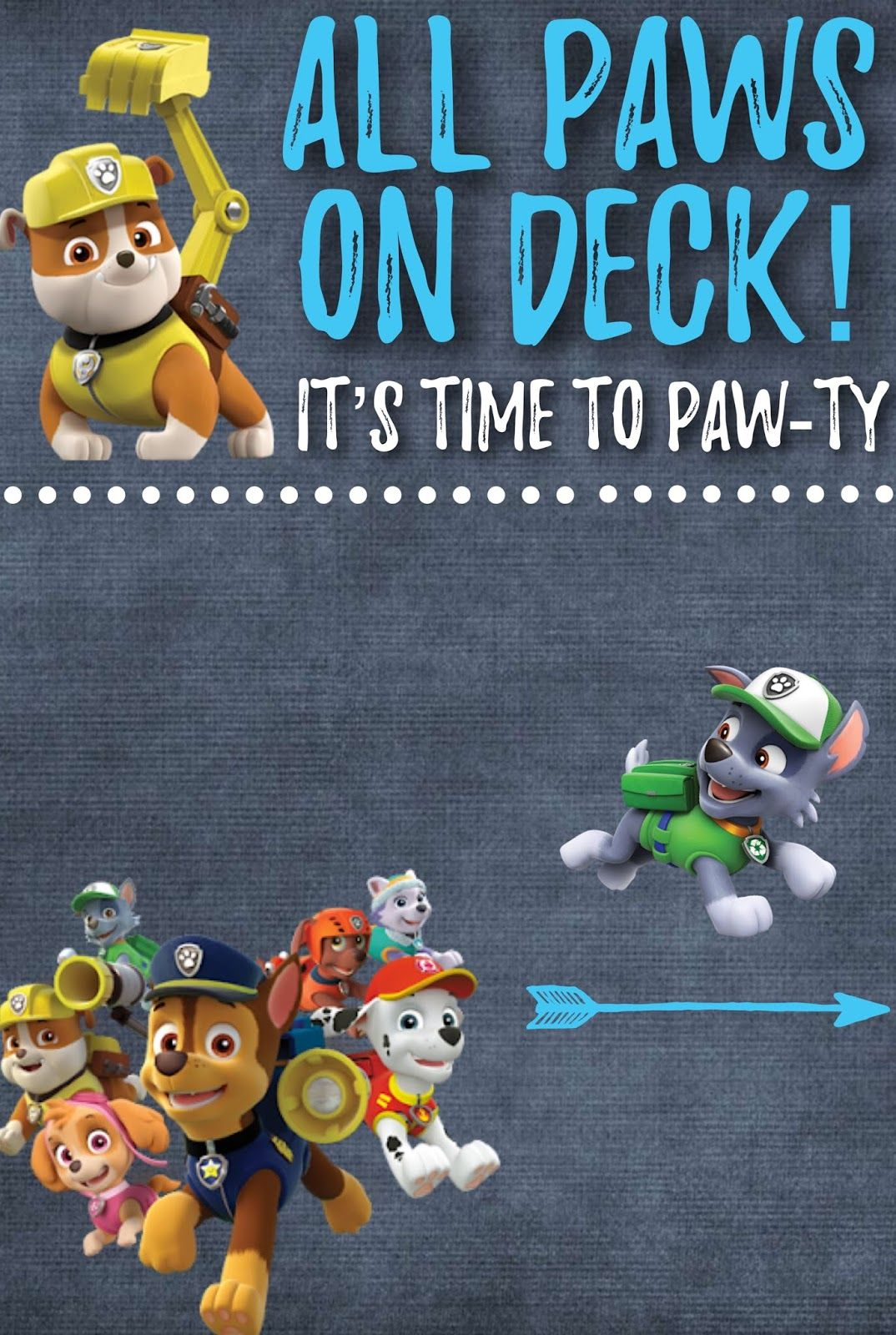 Paw Patrol Invite Free Printable Paw Patrol Party Invitations Paw