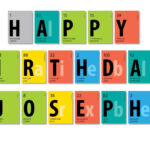 Periodic Table Banner Happy Birthday Name Science Party Etsy Happy