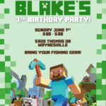 Pin By Ann Marie Trickey On Party Party Invite Template Minecraft