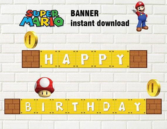 Pin On Mario Birthday Party