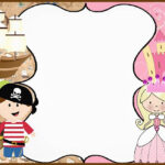 Pirate And Princess Birthday Party Invitation Card Princess Party