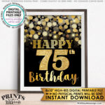Printable 75th Birthday Cards Printable Birthday Cards