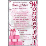 Printable Birthday Cards For Daughter Daughter Birthday Card With