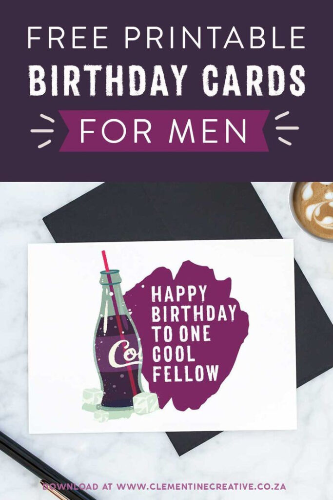 Printable Birthday Cards For Him Premium Stay Cool Free Printable 