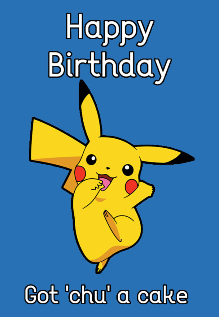 Printable Pokemon Birthday Cards PRINTBIRTHDAY CARDS