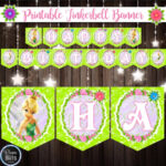 Printable TINKERBELL Banner Tinkerbell Birthday Party Pixie Etsy