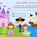 Ship Princess And Pirate Birthday Party Invitations FREE Invitation