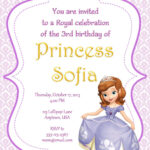 Sofia The First Party Invitations Princess Sofia Invitations Sofia