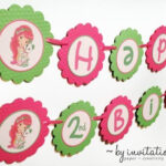 Strawberry Shortcake Themed Birthday Banner Www facebook