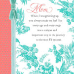 Toile Print Birthday Card For Mom From Son Greeting Cards Hallmark