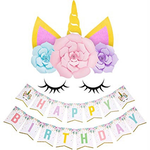 Unicorn Happy Birthday Banner 2 Project Party