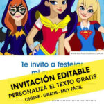 Wonder Woman Invitation Template Awesome 21 Free Dc Super Hero Girl