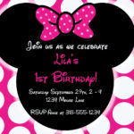 You Searched For Editable Minnie Mouse 1st Birthday Invitation