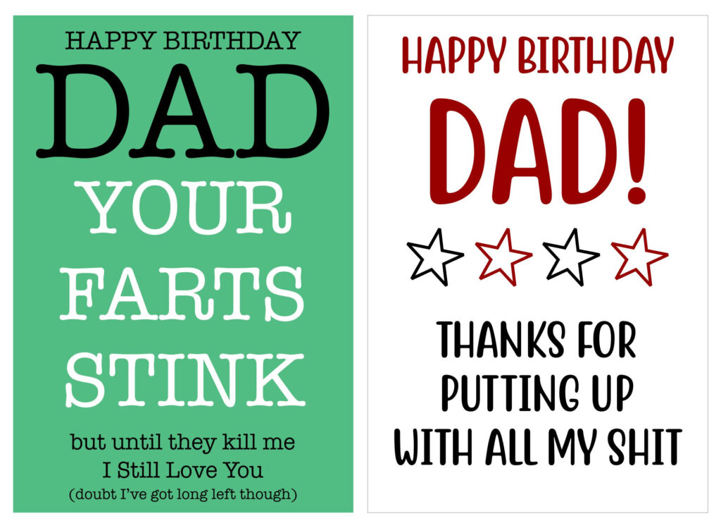 10 Best Printable Birthday Cards For Dad Printablee