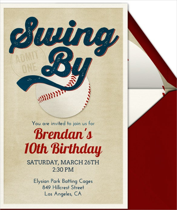 22 Baseball Birthday Invitation Templates PSD Word AI Free 