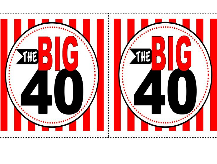 40th Birthday Free Printable Signs Invitation Design Blog