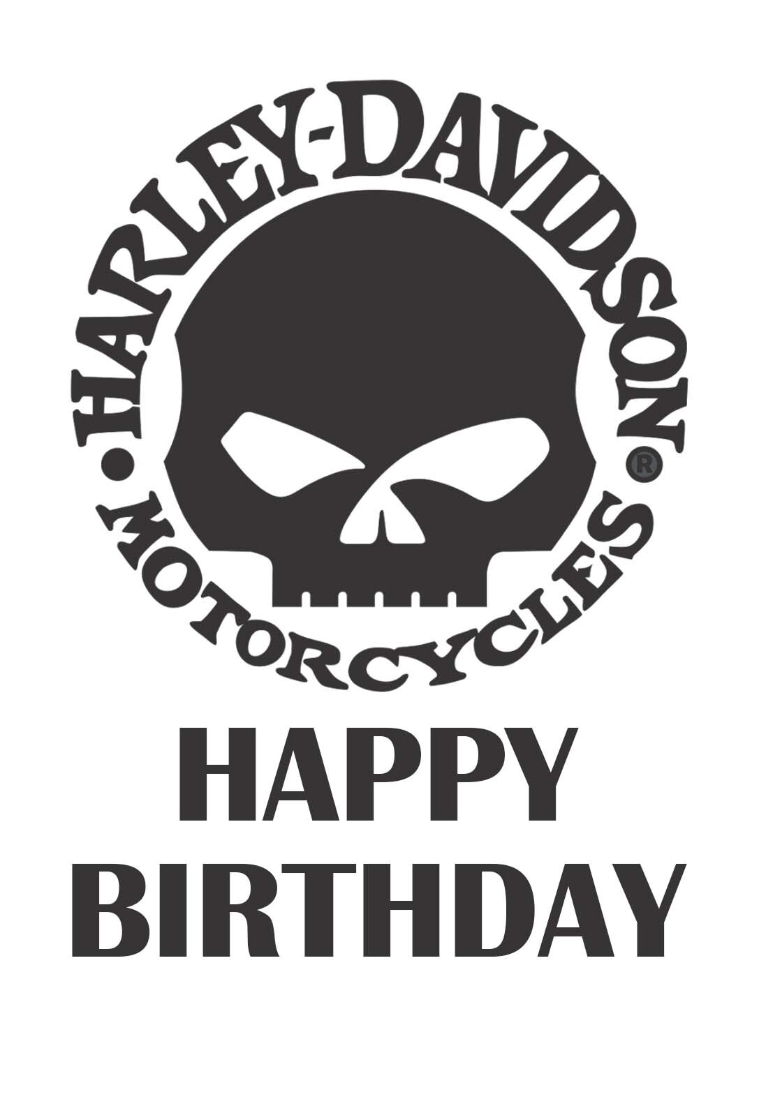 6 Harley Davidson Printable Birthday Cards free PRINTBIRTHDAY CARDS