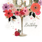 65th Birthday Greeting Card Hand Finished Cards