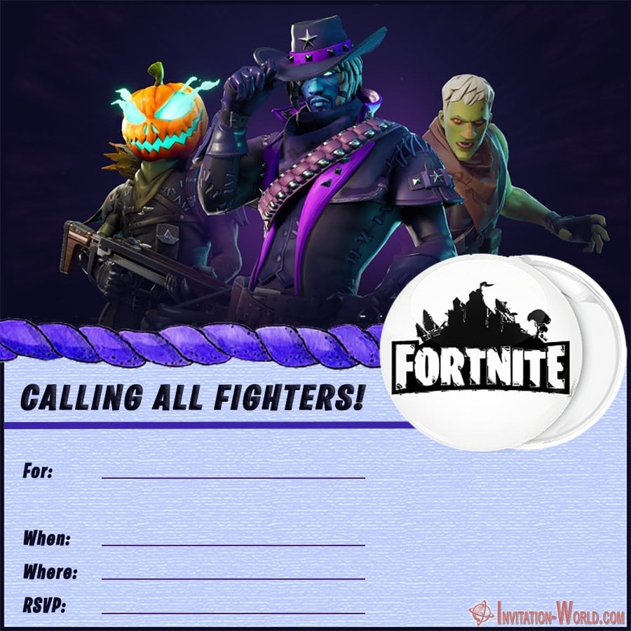 8 Fortnite Invitation Templates For Epic Party Invitation World