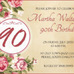 90th Birthday Invitations Free Printable Invitation Design Blog