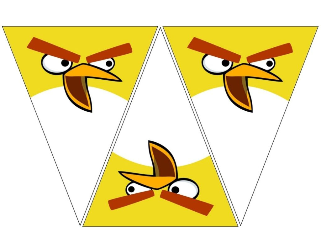 Angry Bird Yellow Banner Free To Use Free To Share