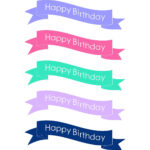 Anna And Blue Paperie Free Printable Happy Birthday Cake Banners