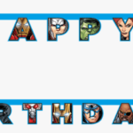 Avengers Happy Birthday Banner Happy Birthday Marvel Banners HD Png