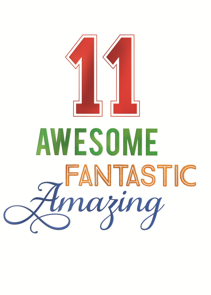 Awesome Boys 11th Birthday Greeting Card Cards