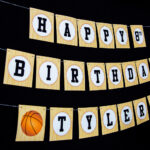 Basketball Party Birthday Banner Printable Studio