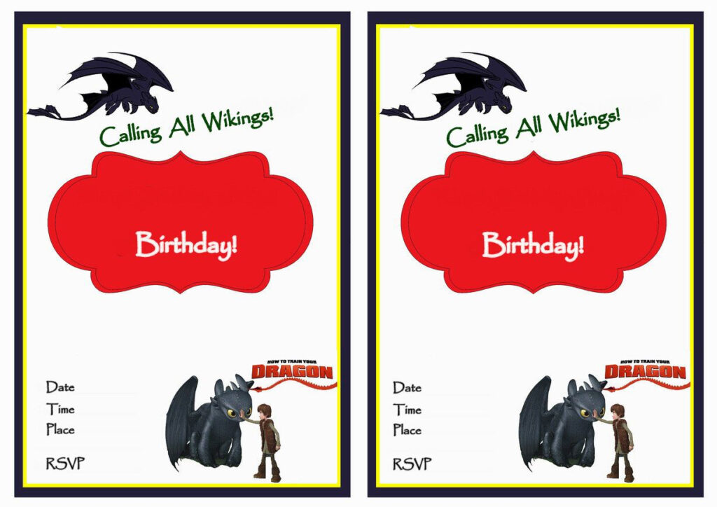 Batman Dragon Birthday Invitations How Train Your Dragon Dragon 