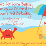 Beach Themed Birthday Party Invitations Download Hundreds FREE