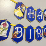 Beauty And The Beast Birthday Banner Beauty And The Beast
