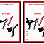 Birthday By Theme Karate Birthday Party Karate Birthday Invitations