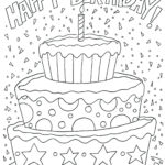 Birthday Coloring Pages For Adults At GetColorings Free Printable
