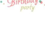 Birthday Party Dots Free Birthday Invitation Template Birthday