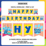 Blues Clues Banner Happy Birthday Banner Blue s Clues Party Banner