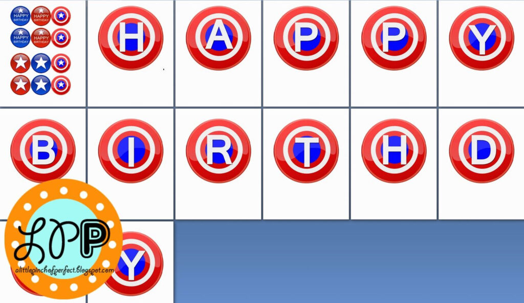 Captain America Free Birthday Printable Captain America Birthday 