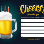 Cheers Beer Birthday Fill In The Blank Invitation Blank Invitations