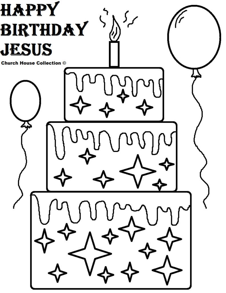 Church House Collection Blog Happy Birthday Jesus Coloring Pages