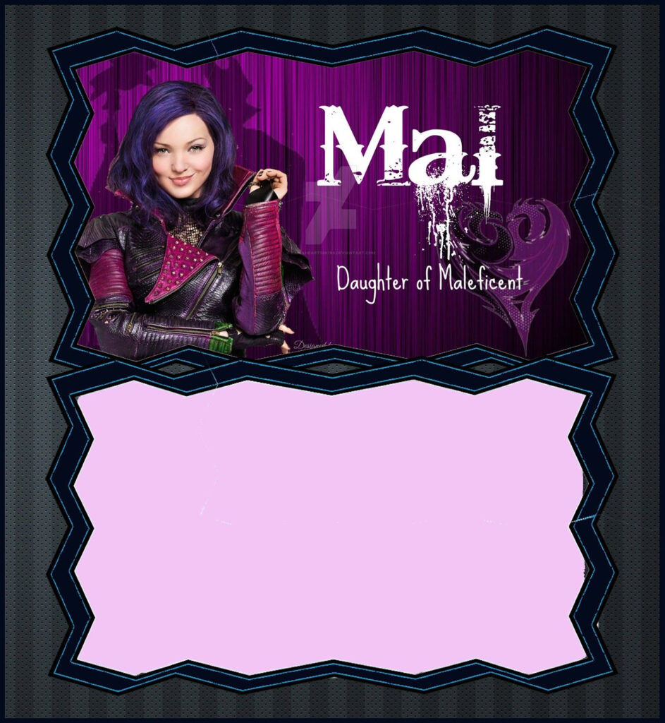 Descendants Mal Invitation Template Invitations Online 